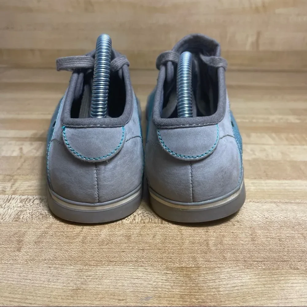 KEEN ARCATA Teal Blue Denim Canvas Lace Up Sneakers Shoes Womens Sz 6.5 Mens 5